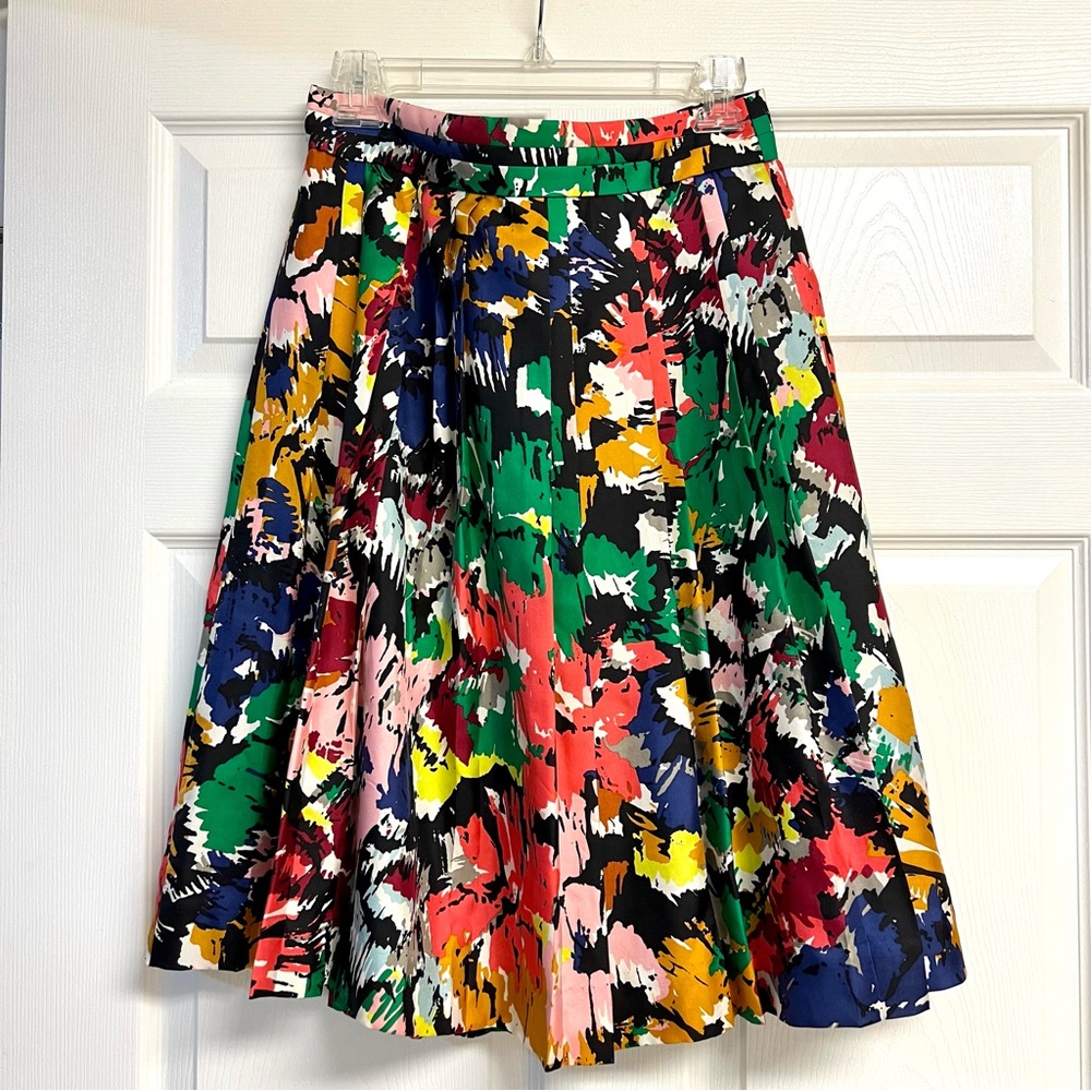 J. Crew Multicolor A-Line Skirt